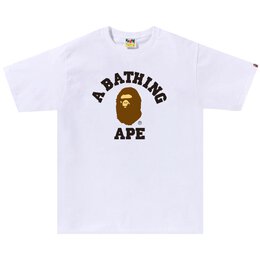 A BATHING APE: Белая футболка 