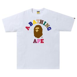 A BATHING APE: Белая футболка 