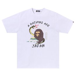 A BATHING APE: Белая футболка 