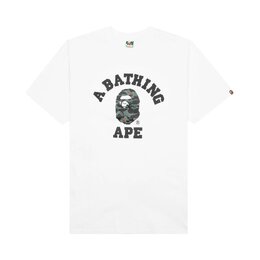 A BATHING APE: Белая футболка 