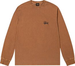 Stussy: Коричневый свитшот 