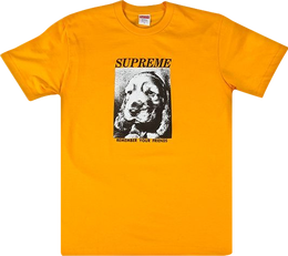 Supreme: Оранжевая футболка  Remember