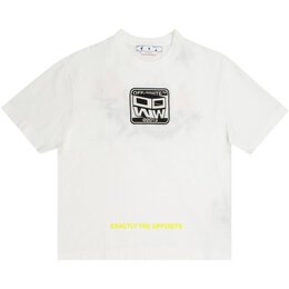 Off-White: Белая футболка 