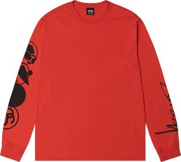 Stussy: Красный свитшот 