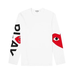 Comme Des Garçons Play: Белая футболка 