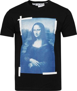 Off-White: Чёрная футболка  Monalisa