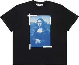 Off-White: Чёрная футболка  Monalisa Over