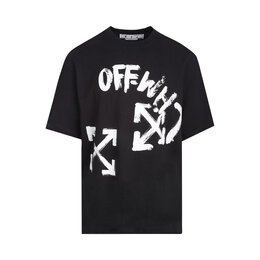 Off-White: Чёрная футболка 