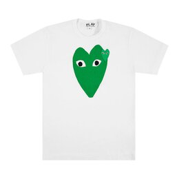 Comme Des Garçons Play: Зелёная футболка  Heart