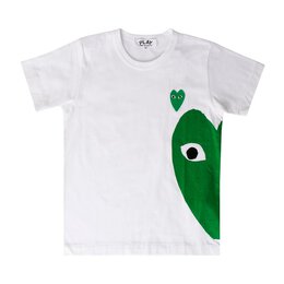 Comme Des Garçons Play: Зелёная футболка  Heart