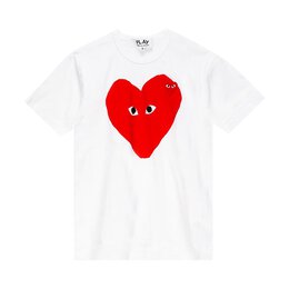 Comme Des Garçons Play: Белая футболка  Heart