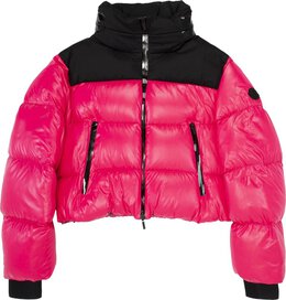 Moncler: Розовый пуховик  Jasione