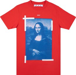 Off-White: Красная футболка  Monalisa