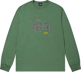 Stussy: Зелёный свитшот 