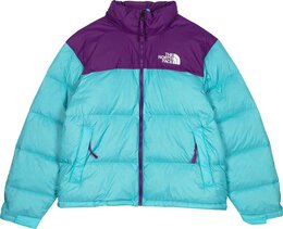 The North Face: Голубая куртка  Nuptse