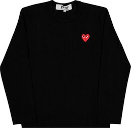 Comme Des Garçons Play: Чёрная футболка  Heart