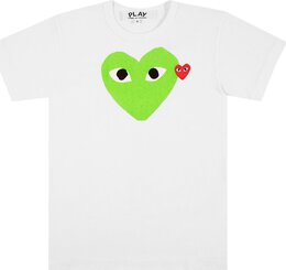 Comme Des Garçons Play: Зелёная футболка  Heart