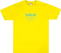 Supreme: Жёлтая футболка 