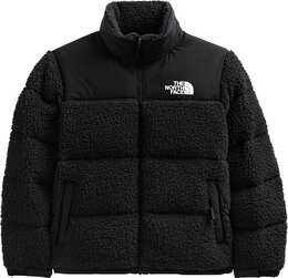 The North Face: Чёрная куртка  Nuptse