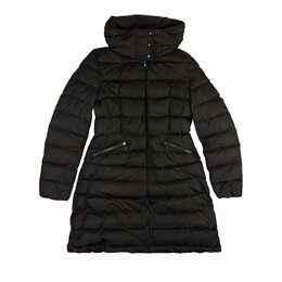 Moncler: Чёрный пуховик  Flammette