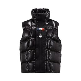 Moncler: Тёмный пуховик 