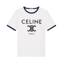 CELINE: Белая футболка 