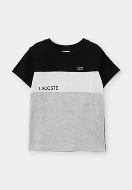 Lacoste: Серая футболка 