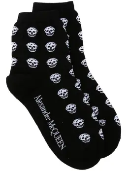 Alexander McQueen: Чёрные носки  Skull