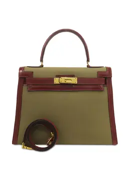 Hermès Pre-Owned: Сумка цвета хаки 