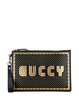 Gucci Pre-Owned: Чёрный клатч 