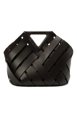 Bottega Veneta: Коричневая сумка  Point Basket