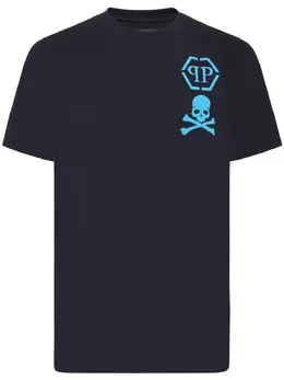Philipp Plein: Тёмная футболка  Skull
