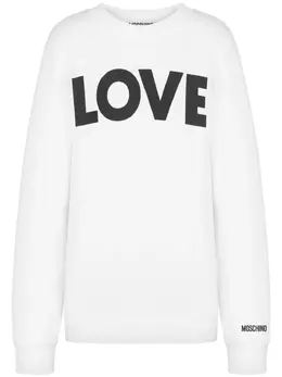 Moschino: Свитшот с принтом 