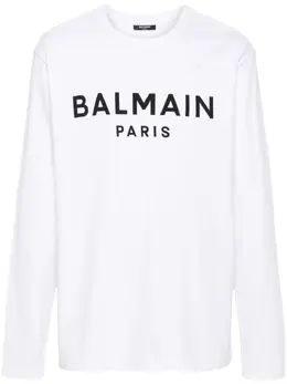 Balmain: Футболка с принтом 