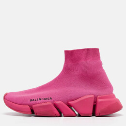 Balenciaga: Розовые кроссовки  Speed Trainer