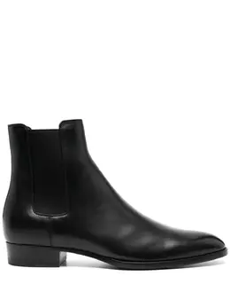 Saint Laurent: Чёрные ботинки  Wyatt