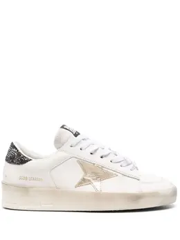 Golden Goose: Белые кроссовки  Stardan