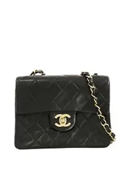 CHANEL Pre-Owned: Чёрная сумка через плечо 