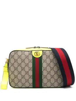 Gucci: Жёлтая сумка  Ophidia GG