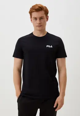 Fila: Чёрная футболка 