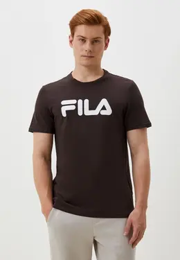 Fila: Коричневая футболка 