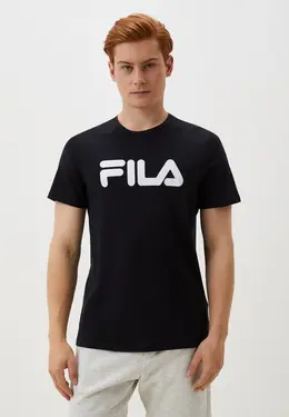 Fila: Чёрная футболка 