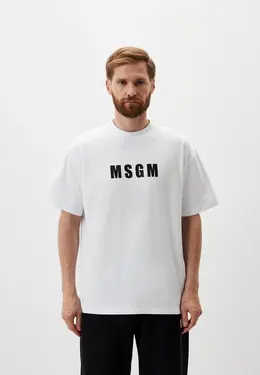 MSGM: Белая футболка 