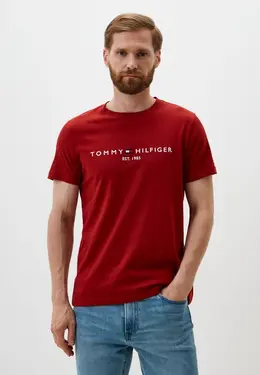 Tommy Hilfiger: Красная футболка 