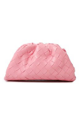 Bottega Veneta: Розовый клатч  Pouch Mini