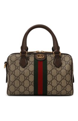 Gucci: Бежевая сумка  Ophidia GG