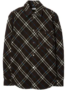 Burberry: Рубашка из шерсти 