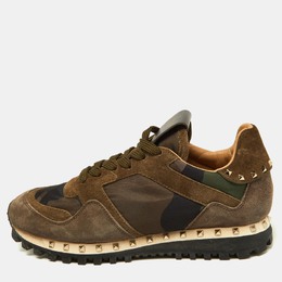 Valentino: Зелёные кроссовки  Rockrunner