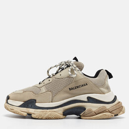 Balenciaga: Чёрные кроссовки  Triple S