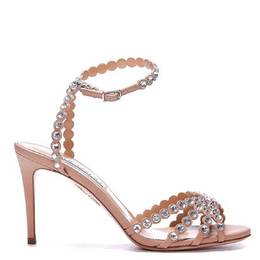 Aquazzura: Розовые сандалии  Tequila 85